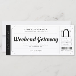 Surpresa Fim de Semana Getaway Viagem Voucher