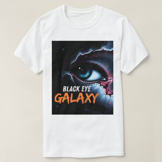 Surreal Black Eye Galaxy Cosmic Space Art T-Shirt (Frente do Design)