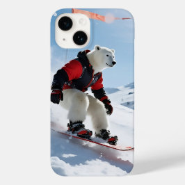Surreal Urso Polar Snowboard Invólucro de inverno