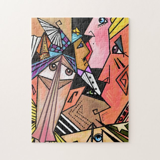 Surrealismo Art face Quebra-cabeça (Vertical)