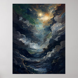 Surrealismo celestial Poster vertical