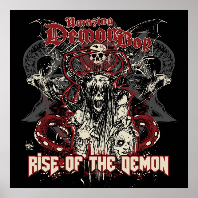 Surto incrível do Demônio Poster do Demônio (Frente)