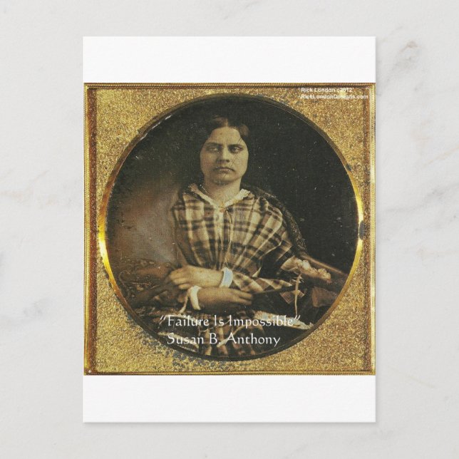 Susan B Anthony Wisdom Cota presentes e cartões (Frente)