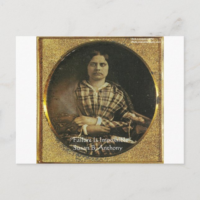 Susan B Anthony Wisdom Cota presentes e cartões (Frente)