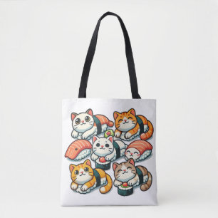 Sushi Cats Design para uma Tote Bag exclusiva