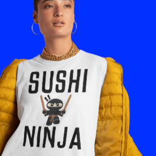 SUSHI NINJA T-Shirts Engraçadas