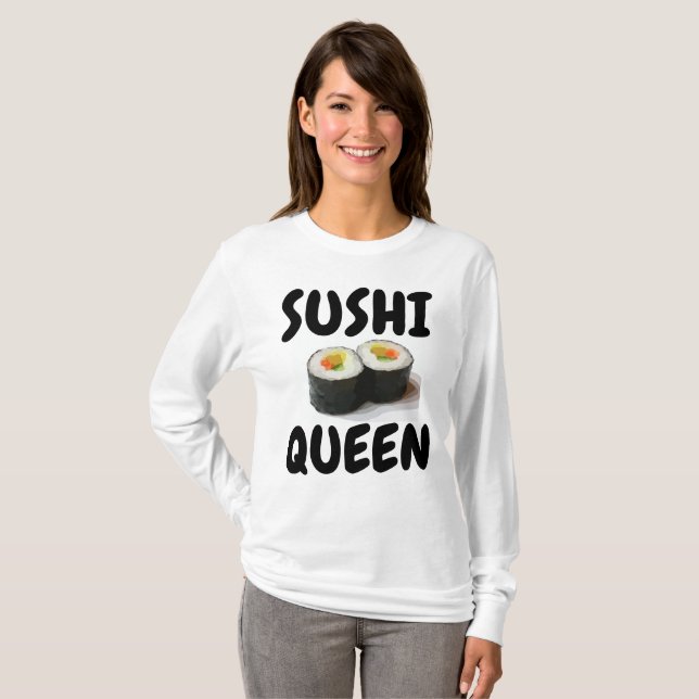SUSHI QUEEN Sushi Lover T-shirts (Frente Completa)