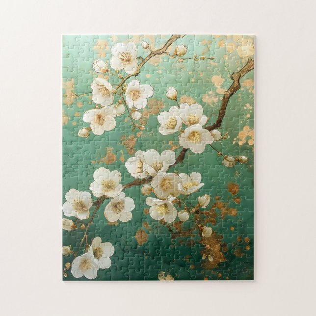 Sussuros de Primavera - Quebra-cabeça de Flor de P (Vertical)