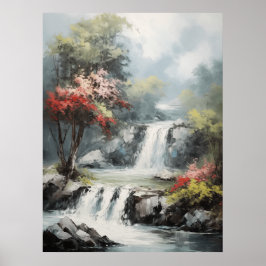 Sussuros do Poster de cascata