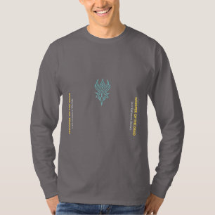 "Sussurro dos Mortos" Camiseta Preta de Manga Long
