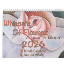 Sussurros de Flores: Um Ano em Calendário Bloom