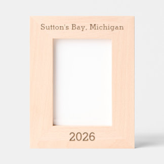 Sutton's Bay Michigan - Quadro Gravado a Laser