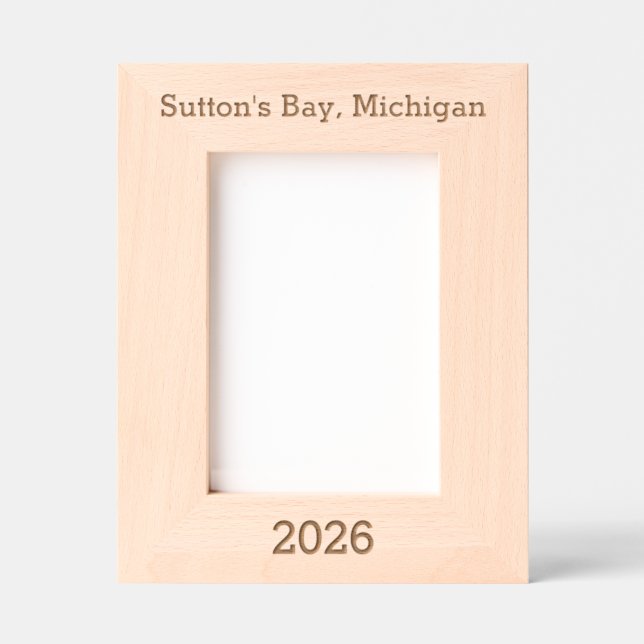 Sutton's Bay Michigan - Quadro Gravado a Laser (Front)