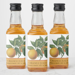 Suvenir de Casamento de Suco de Laranja Folhas Bot