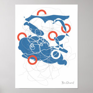Suzukigo - poster abstrato Retro-Moderno