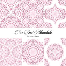 Dusky Rose Confetti Lace Mandala Custom Name Gifts