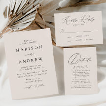 Modern Elegance Cream Wedding Collection