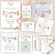 Preppy Tennis Baby Shower