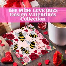 Bee Mine Love Buzz Design Valentines Collection
