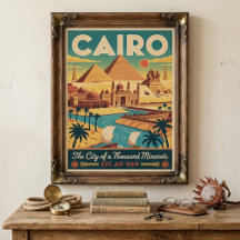 Africa Retro Travel Posters & Vintage City Art