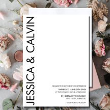 Minimal Black And White Weddings