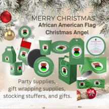 African American Diaspora Christmas Angel Holiday 