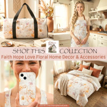 Faith Hope Love Floral Home Decor & Accessories