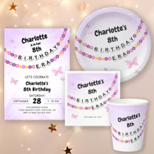 Friendship Bracelet Girls Birthday Era Party