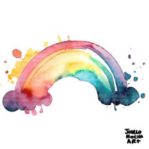Watercolor Rainbow Splash