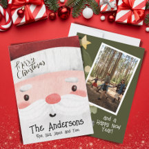 Custom Santa Claus Watercolor Merry Christmas