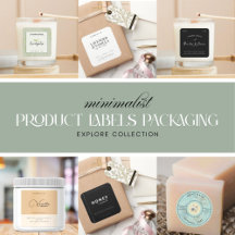 Minimalist Product Labels Packaging