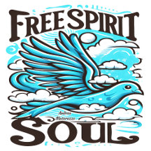 Sky Bird with Free Spirit and Soul