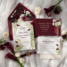 Velvet Garden Art Nouveau Calla Lily Wedding