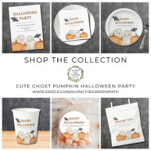 Cute Ghost Pumpkin Halloween Party