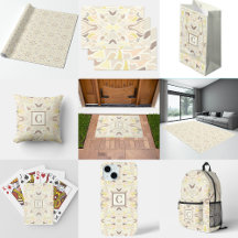 It’s So Ivory Geometric Abstract Pattern 