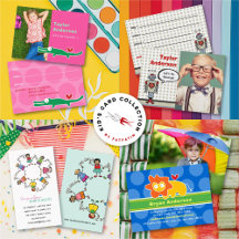 KIDS CARTOON PROFILE / CALLING / PLAYDATE / CARDS