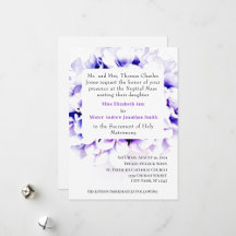 Elegant Violets Catholic Wedding Suite