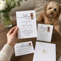 Cavapoo Dog Wedding Set