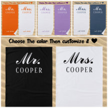 Custom Mr&Mrs Honeymoon Gift Newlyweds Beach Towel
