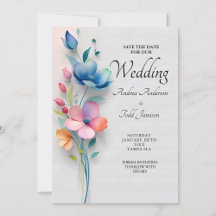 Minimalist floral wedding 