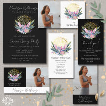 Gold Mandala Pink Crystals Flowers