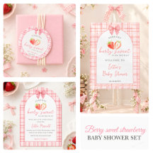 Berry Sweet Strawberry Baby Shower Collection