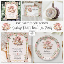 Vintage Pink Floral Tea Party