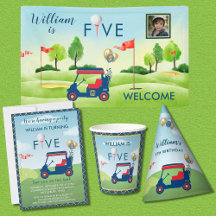 BOY 5TH BIRTHDAY FUN GOLF THEME