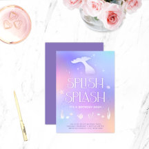 Whimsical Sparkly Mermaid Birthday Collection