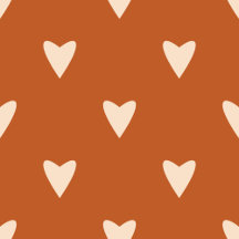 Geometry in Love - ochre valentines day hearts