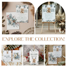 Baby Is On The Way Winter Flowers Bear Bearly Wait