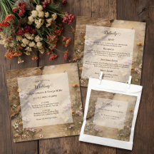 Rustic Wooden Bohemian Floral Wedding suite