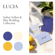 Lucia • Italian Yellow & Blue Wedding Collection