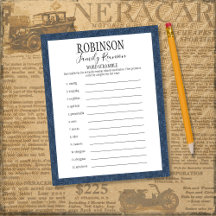 Family Reunion Games